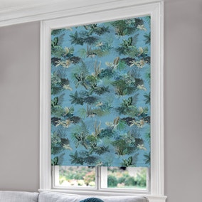 Periwinkle Jungle Blackout Roller Blind