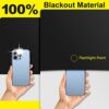 100% Blackout Curtains for Bedroom 118" x 57" Portable Blackout Shades Film No Drilling Travel Black Out Blinds Sun Light Blocker Window Cover...
