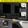 100% Blackout Curtains for Bedroom 118" x 57" Portable Blackout Shades Film No Drilling Travel Black Out Blinds Sun Light Blocker Window Cover...