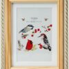 5x7 Picture Frame Pine Wood with Real Glass, Gold-Toned Synthetic Rope Edging, Matted to 4x6, Vertical and Horizontal for Tabletop or Wall Hanging,...