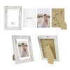 5x7 Picture Frame Set of 4, Made of Real Glass and Distressed White Wooden Frame, 5 by 7 Photo for Wall or Tabletop - Display Picture 4x6 with Mat...