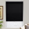 AOSKY Cordless Roller Shades Blackout Blinds for Windows Room Darkening Rolled Up Shades with Spring System, UV Protection Window Shades Door...