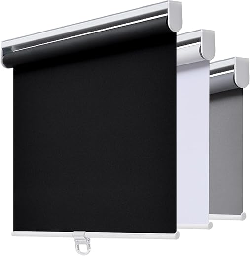 AOSKY Cordless Roller Shades Blackout Blinds for Windows Room Darkening Rolled Up Shades with Spring System, UV Protection Window Shades Door... AOSKY Cordless Roller Shades Blackout Blinds for Windows Room Darkening Rolled Up Shades with Spring System, UV Protection Window Shades Door...