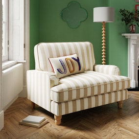 Beatrice Woven Stripe Snuggle Chair Beatrice Woven Stripe Snuggle Chair