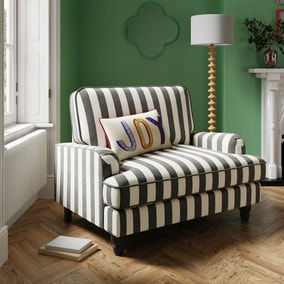 Beatrice Woven Stripe Snuggle Chair Beatrice Woven Stripe Snuggle Chair