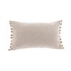 Chenille PomPom Boudoir Cushion