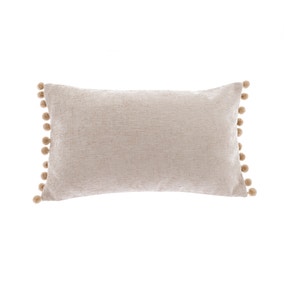 Chenille PomPom Boudoir Cushion Chenille PomPom Boudoir Cushion