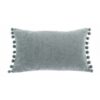 Chenille PomPom Boudoir Cushion