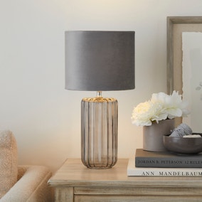 Christine Ribbed Glass Table Lamp Christine Ribbed Glass Table Lamp