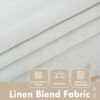 DriftAway Double Layer Linen Blackout Tie Up Curtains Thermal Insulated Fully Lined Balloon Roman Shade Bathroom Window Adjustable Rod Pocket for...