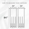Elegant Comfort Luxurious Beautiful Curtain Panel Set with Attached Valance and Backing 54" X 84 inch (Set of 2), Beige