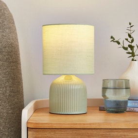 Hebe Ribbed Ceramic Table Lamp Hebe Ribbed Ceramic Table Lamp