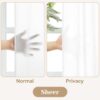 HOMEIDEAS Non-See-Through White Privacy Sheer Kitchen Curtains, 30 X 36 Inches Long 2 Panels Short Sheer Curtains Light Filtering Bathroom Window...