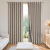 Joydeco Blackout Curtains for Bedroom - Natural Linen Curtains 52" W x 84" L (Pack of 2), Thermal Insulated 100% Blackout 2 Panels Linen Rod Pocket...