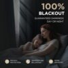 Joydeco Blackout Curtains for Bedroom - Natural Linen Curtains 52" W x 84" L (Pack of 2), Thermal Insulated 100% Blackout 2 Panels Linen Rod Pocket...