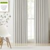 Kayne Studio Nature Blended Linen Pinch Pleat Blackout Curtains 84 inch Long for Living Room Bedroom,Thermal Insulated Window Treatments Pleated...