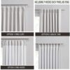 Kayne Studio Nature Blended Linen Pinch Pleat Blackout Curtains 84 inch Long for Living Room Bedroom,Thermal Insulated Window Treatments Pleated...