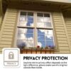KESPEN Window Privacy Film One Way Daytime Privacy Static Cling Sun Blocking Anti UV Reflective Window Tint for Home and Office, Black-Silver, 17.5...