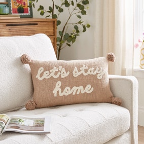 Let's Stay Home Rectangle Cushion