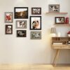 LUCKYLIFE Picture Frame Set 10-Pack, Gallery Wall Frame Collage with 8x10 5x7 4x6 Frames in 3 Different Finishes
