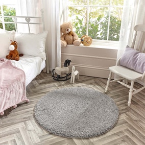 Marvel Circle Shaggy Washable Rug