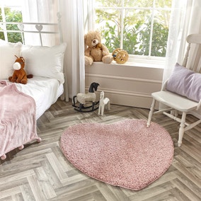 Marvel Heart Shaggy Washable Rug