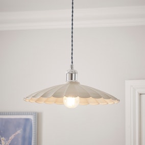 Maya Scalloped Metal Easy Fit Pendant Shade Maya Scalloped Metal Easy Fit Pendant Shade