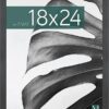 MCS Studio Gallery 18x24 Poster Frame Black Woodgrain, Vertical & Horizontal Wall Hanging Large Picture Frame for Photos, Posters & Art Prints...