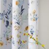 MYSKY HOME Floral Curtains 84 inches Long Living Room Curtains Room Darkening Curtains Thermal Insulated Light Blocking Drapes Grommet for Bedroom...