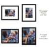 Picrit 8x10 Picture Frame Set of 12, Display 5x7 with Mat or 8x10 without Mat, Photo Frames for Wall Mounting or Table Top Display, Black.