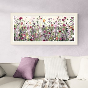 Red and Purple Meadow Framed Print