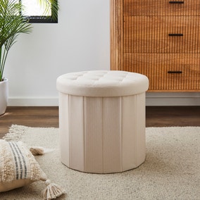 Round Storage Ottoman