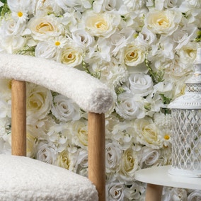 Set of 2 Artificial Premium Mixed Flower Wall Panels
