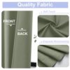 Simplebrand Ava Sage Green Blackout Curtains for Bedroom 63 Inch Length 2 Panels Set, Solid Thermal Insulated Energy Saving Rod Pocket Window...