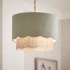 Sofia Round Rattan Scalloped Lamp Shade