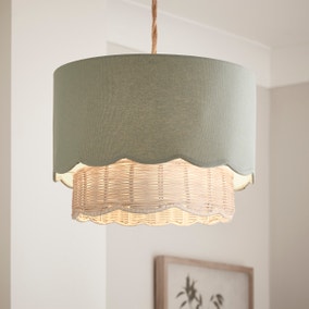 Sofia Round Rattan Scalloped Lamp Shade Sofia Round Rattan Scalloped Lamp Shade