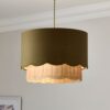 Sofia Round Rattan Scalloped Lamp Shade