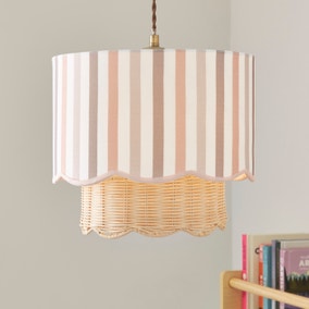 Stripe Scallop Easy Fit Lamp Shade