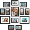 Vittanly 15 Pack Picture Frames Collage Wall Decor for Mounting or Tabletop Display, Gallery Frame Set for Family, Multi Sizes Including 3pcs 8x10,...