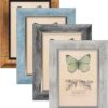 XUANLUO 5x7 Picture Frames Set of 4 Rustic Retro Photo Frame with HD Plastic Cover for Wall Mount and Tabletop Display Family Friends Wedding Gift