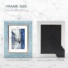 XUANLUO 5x7 Picture Frames Set of 4 Rustic Retro Photo Frame with HD Plastic Cover for Wall Mount and Tabletop Display Family Friends Wedding Gift