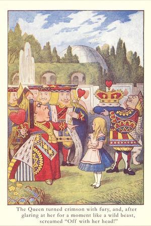 Alice in Wonderland, Queen of Hearts - Wall Art Print, 12x18 Alice in Wonderland, Queen of Hearts - Wall Art Print, 12x18