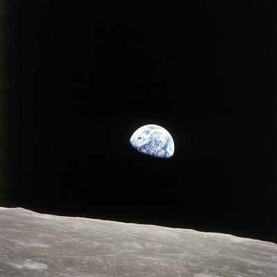 Apollo 8 View of Earth Rise over the Moon - Photographic Print, 16x16 Apollo 8 View of Earth Rise over the Moon - Photographic Print, 16x16