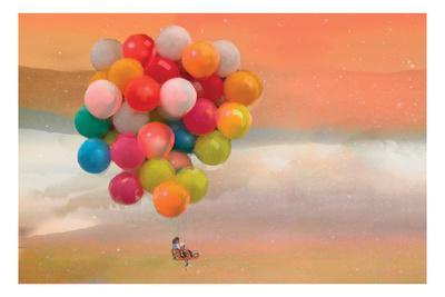 Balloon Ride - Wall Art Print, 18x12