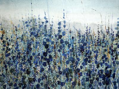 Blue Hollyhock - Giclee Print, 12x9