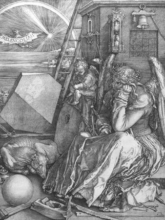 Melancolia, engraving, 1514 - Giclee Print, 12x16 Melancolia, engraving, 1514 - Giclee Print, 12x16