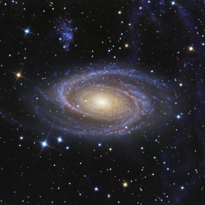 Messier 81, or Bode's Galaxy, is a Spiral Galaxy Located in the Constellation Ursa Major - Photographic Print, 16x16 Messier 81, or Bode's Galaxy, is a Spiral Galaxy Located in the Constellation Ursa Major - Photographic Print, 16x16
