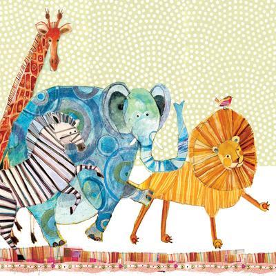 Safari Parade - Wall Art Print, 16x16 Safari Parade - Wall Art Print, 16x16