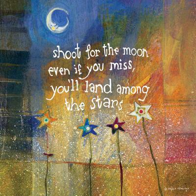 Shoot for the Moon - Wall Art Print, 16x16 Shoot for the Moon - Wall Art Print, 16x16
