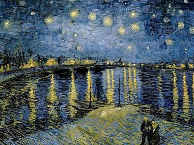 Starry Night Over the Rhône, 1888 by Vincent van Gogh - Wall Art Print, 16x12 Starry Night Over the Rhône, 1888 by Vincent van Gogh - Wall Art Print, 16x12